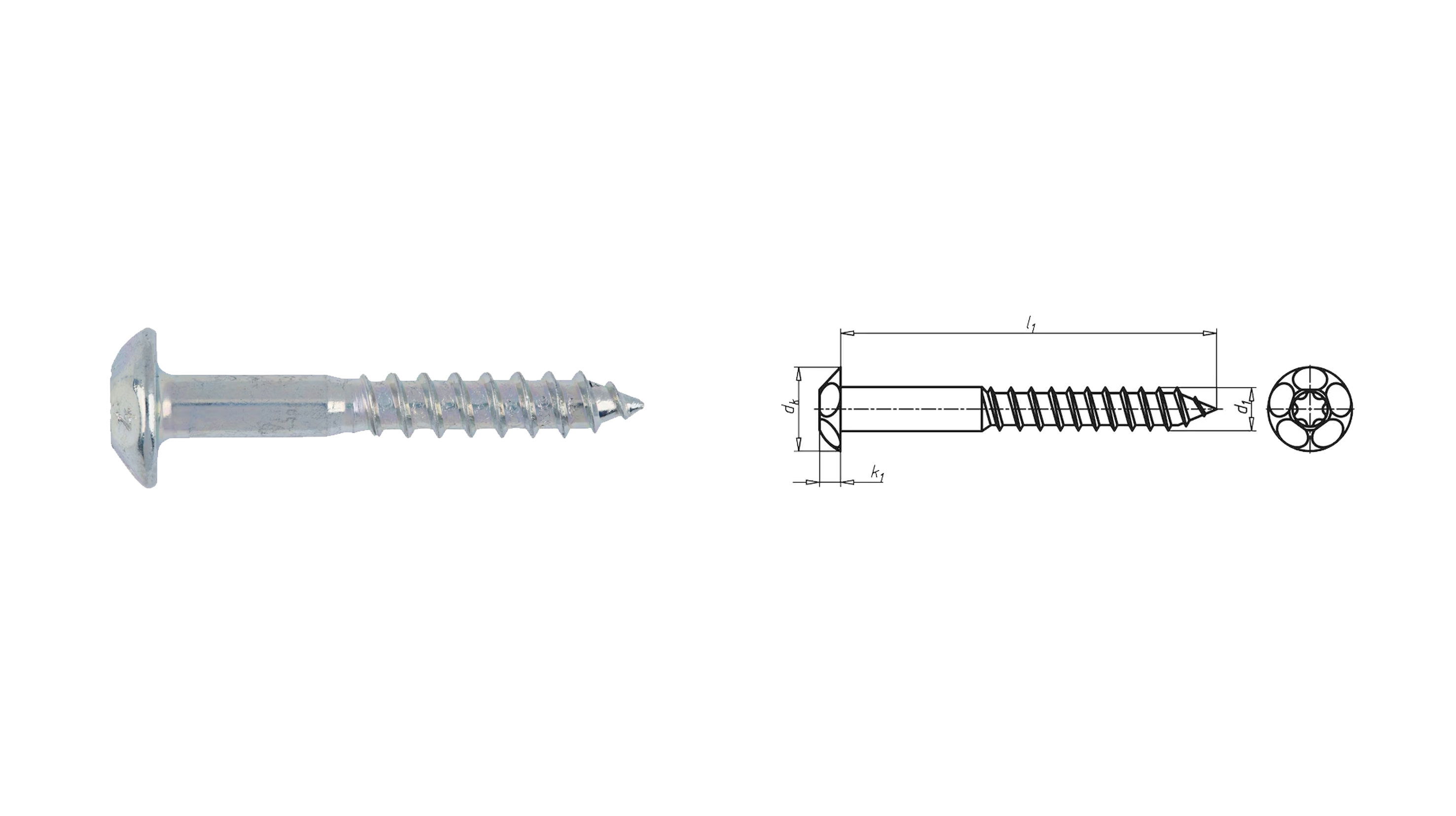 VITI DI SICUREZZA CON FILETTO PER LEGNO