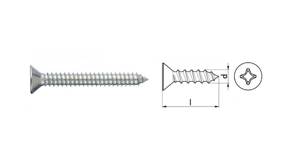 VITI AUTOFILETTANTI PER METALLI TPS IMPRONTA PH