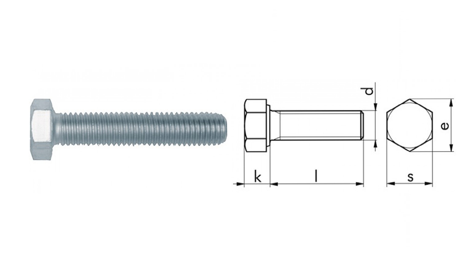 VITI METRICHE TE INTERAMENTE FILETTATE DIN 933