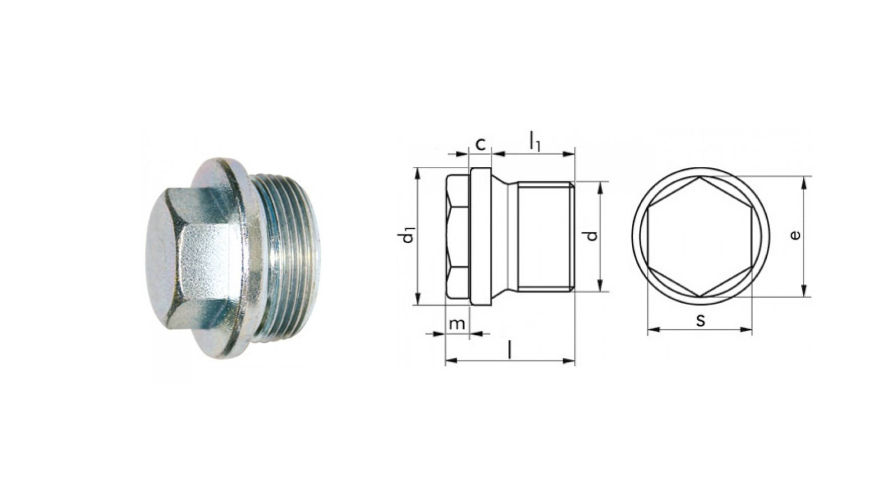 TAPPI A VITE ESAGONO ESTERNO DIN 910