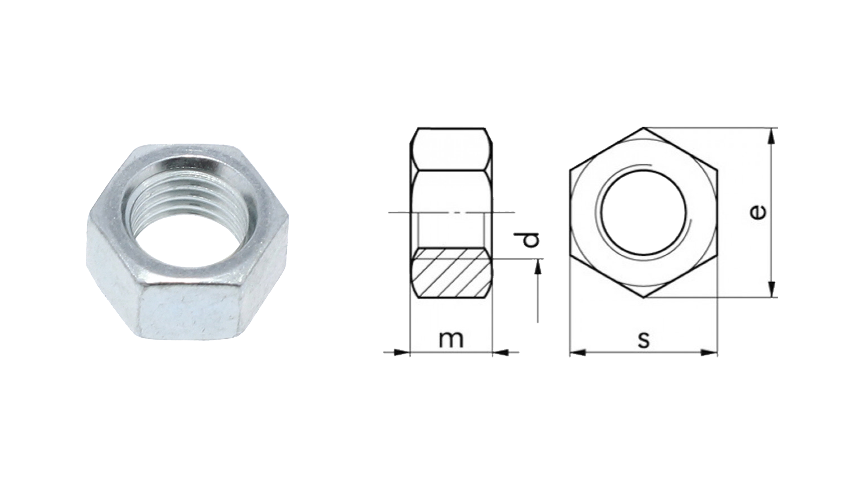 DADI ESAGONALI MEDI PASSO FINE