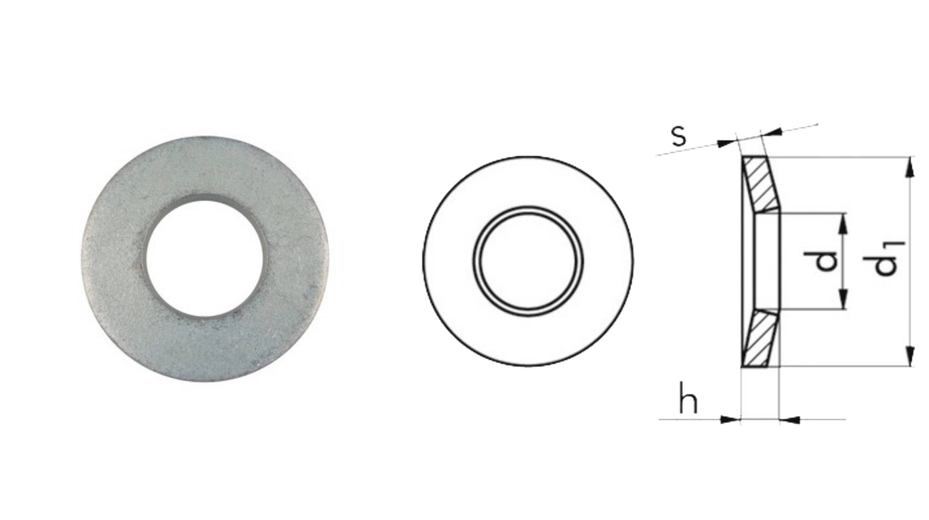 RONDELLE CONICHE DIN 6796