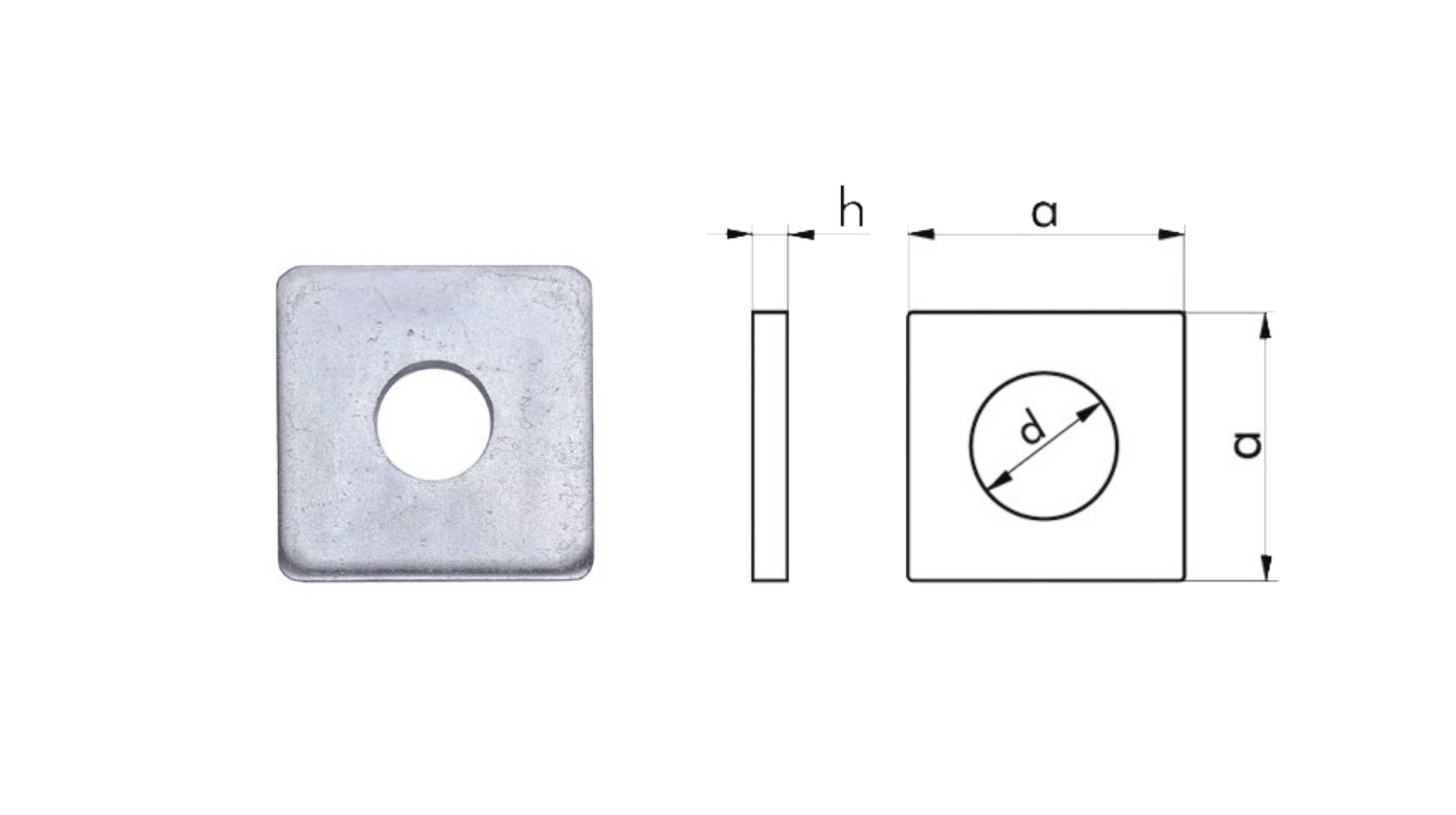 RONDELLE QUADRE DIN 436