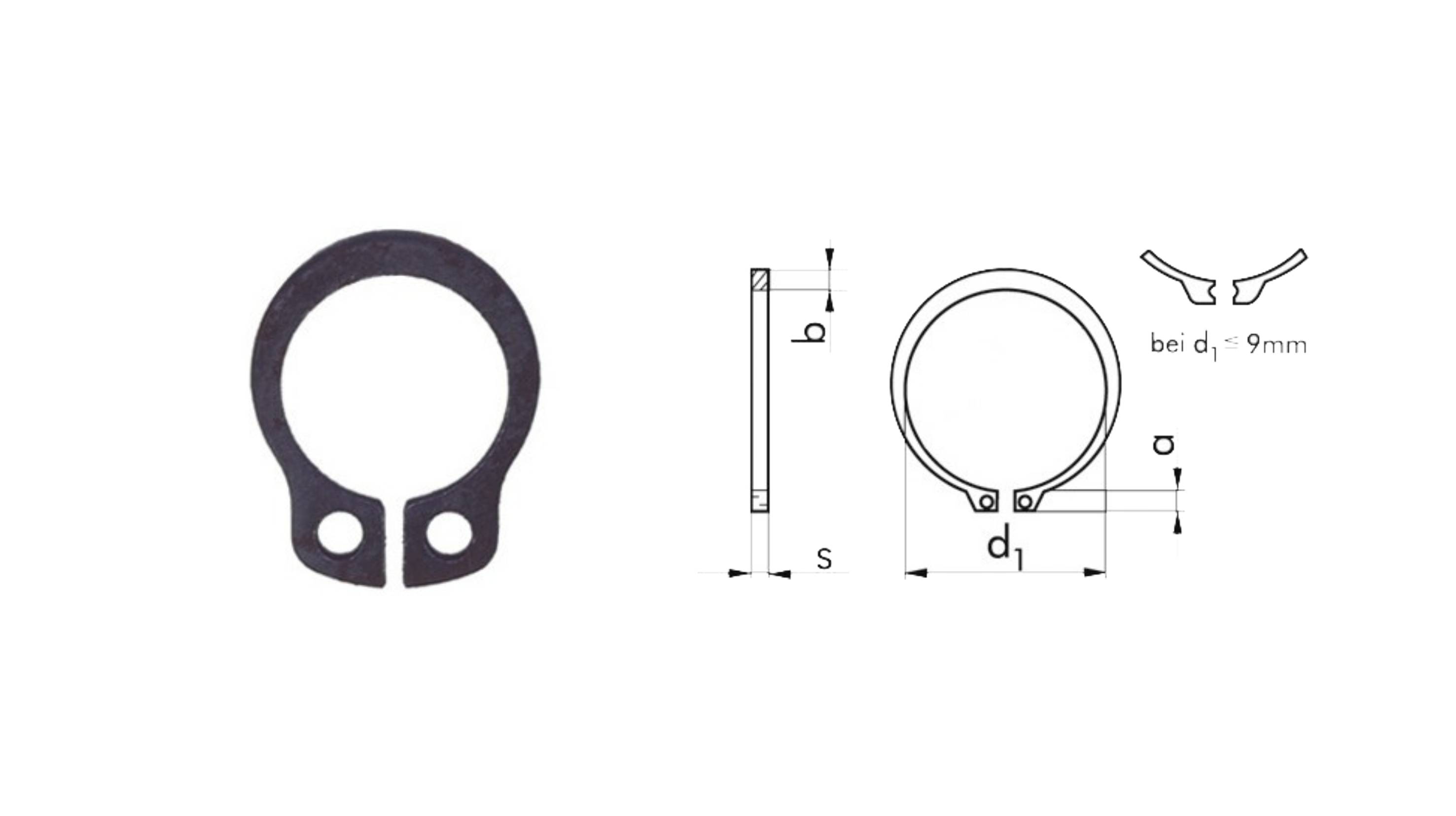 ANELLI ELASTICI SEEGER ESTERNI DIN 471