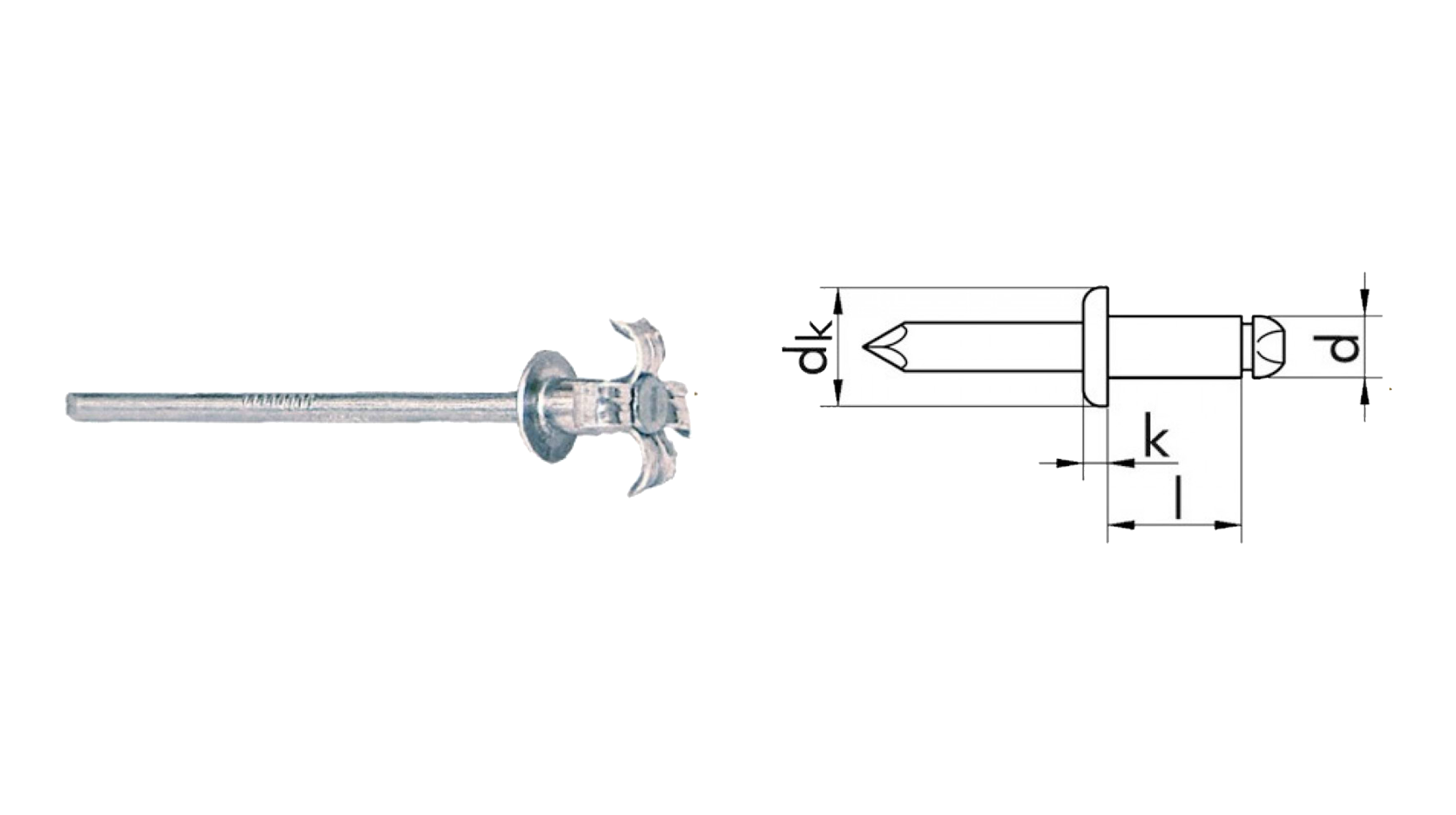 RIVETTI A STRAPPO IN ALLUMINIO A GRIFFE