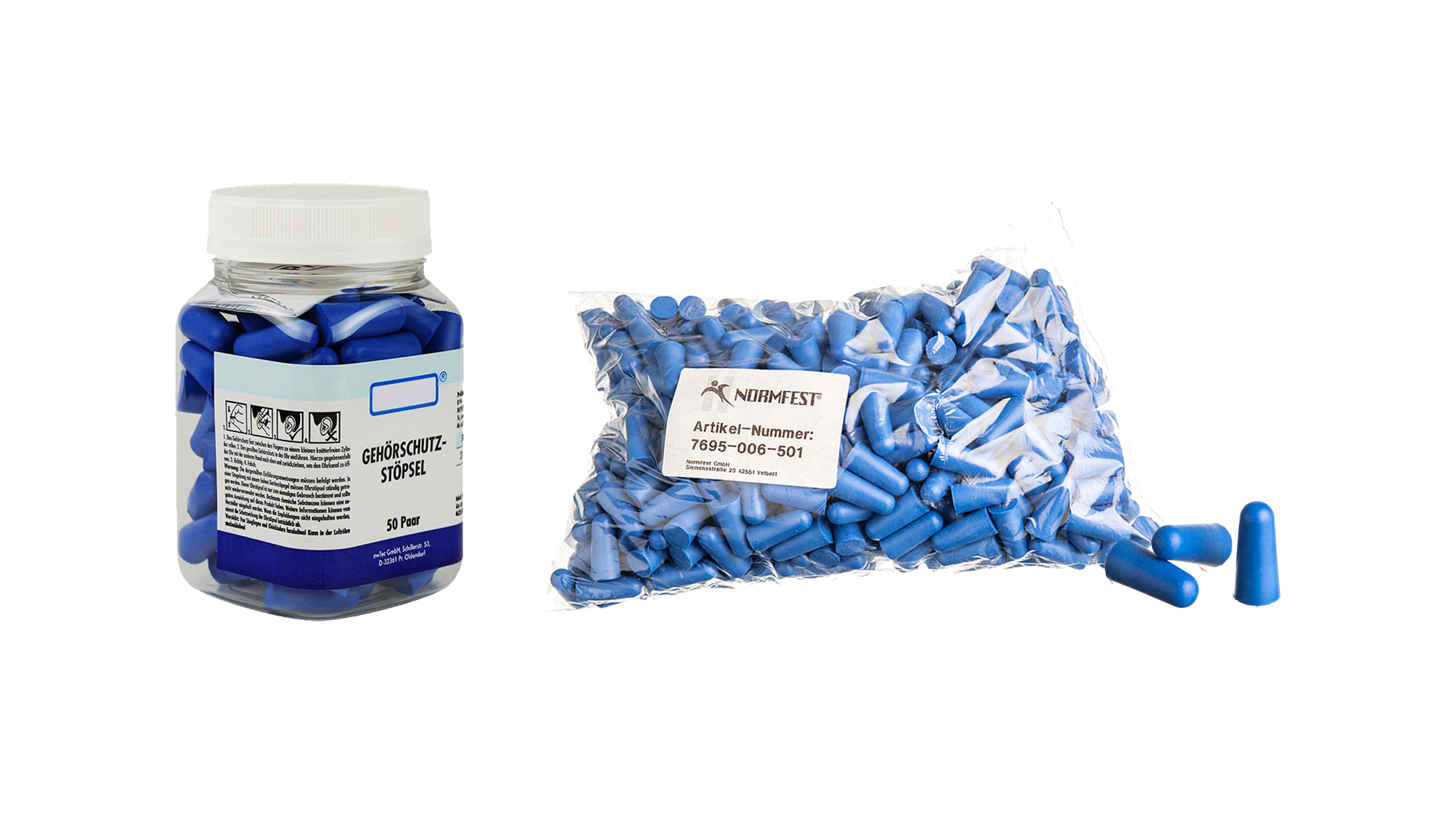 INSERTI AURICOLARI BLU