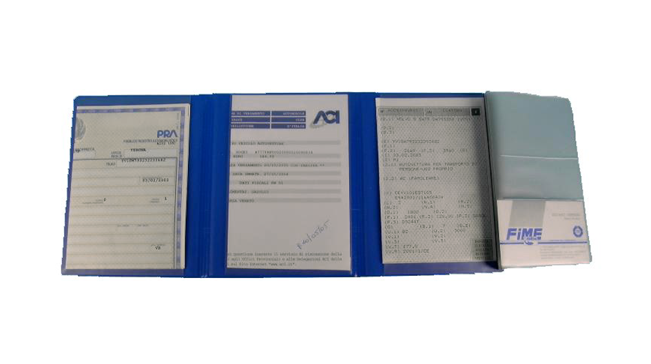 PORTADOCUMENTI E DISCO ORARIO