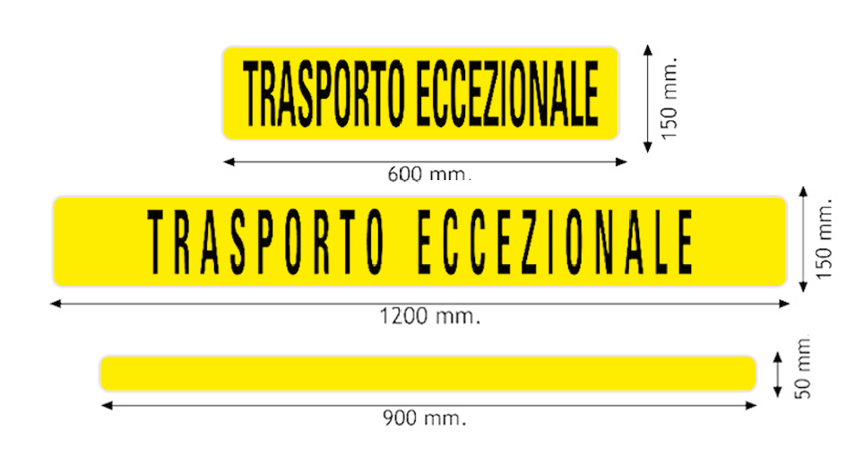 PANNELLI TRASPORTO ECCEZIONALE