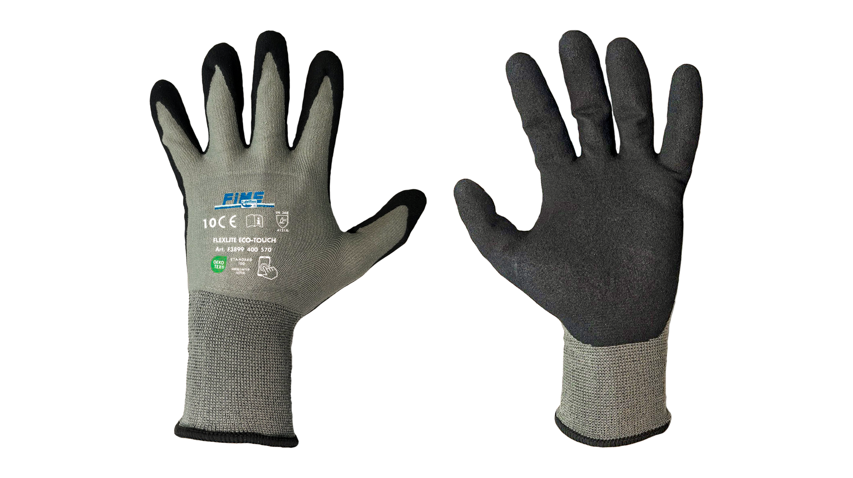 Guanti Da Lavoro MULTI FLEX ECO Misura 9 (L) | Poliestere Con Rivestimento In Nitrile, 1 Paio