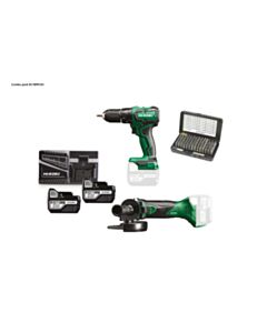 Immagine COMBO PACK TRAPANO SMERIGLIATRICE 125 MM 18V_0
