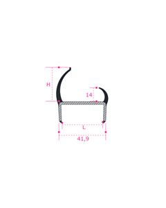 Immagine PROFILO IN PVC E GOMMA L39_0