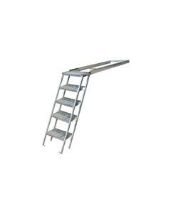 Immagine SCALETTA ZINCATA ESTRAIBILE 5 GRADINI_0