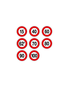 Immagine DISCO ADESIVO LIMITE VELOCITÀ_0
