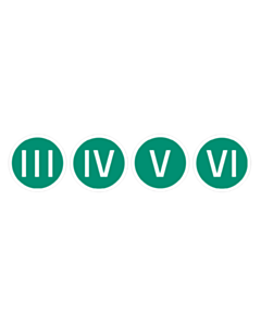 Immagine ADESIVO NUMERO " III " VERDE D_0