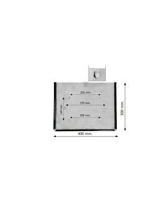 Immagine PORTACARTELLO 400X300 ZINC C_0
