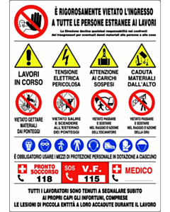 CARTELLO PER CANTIERE
